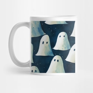 Cute Halloween Ghosts Watercolor Mug